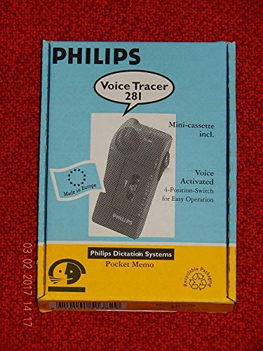Philips POCKET MEMO 281 VOICE TRACER ACTIVATED mit 1 Kassette von Philips