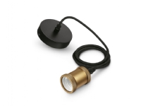 Philips Pendelleuchte Retro mit Kabel und Fassung E27, Gold von Philips