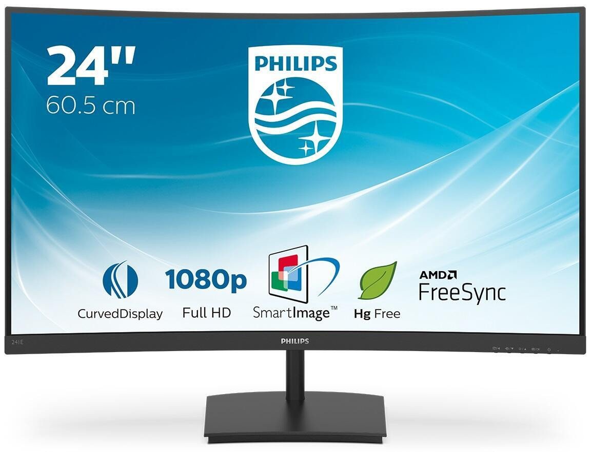 Philips Philips 241E1SC LED-Monitor (1.920 x 1.080 Full HD, 4 ms Reaktionszeit, 75 Hz, VA Panel) von Philips