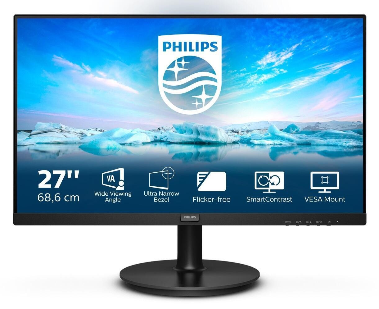 Philips Philips 271V8L LED-Monitor (1.920 x 1.080 Full HD, 4 ms Reaktionszeit, 75 Hz, VA Panel) von Philips