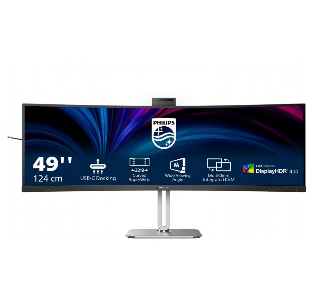 Philips Philips 49B2U5900CH/00 49" TFT-Monitor mit LED-Technik. TFT-Monitor (5120 x 1440 Pixel px, 5120 x 1440, 4 ms Reaktionszeit, TFT-Monitor mit LED-Technik, 32:9 SuperWide-Format) von Philips