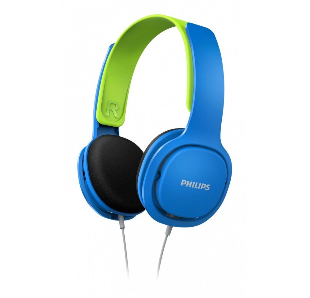 Philips Philips SHK2000BL/00 Kinderkopfhörer - Blau/Grün Kopfhörer (Lautstärkebegrenzung auf 85 dB, Lautstärkebegrenzung auf 85 dB) von Philips