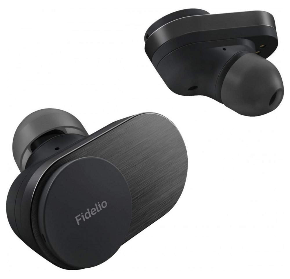 Philips Philips T1BK/00 Fidelio True Wireless Kopfhörer Kopfhörer (Geräuschreduzierung (Noise Cancelling), Kompatibel mit Siri und Google Assistant, Bluetooth 5.2, Anruffunktion) von Philips