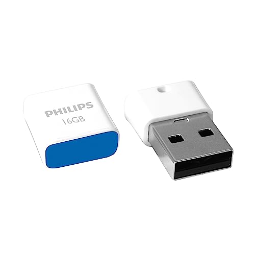 Philips Pico 2.0 Mini USB Stick 16GB Kompakter Speicherstick 16 GB Ideal für Benutzung im Auto USB-Flashlaufwerk FM16FD85B/10 von Philips