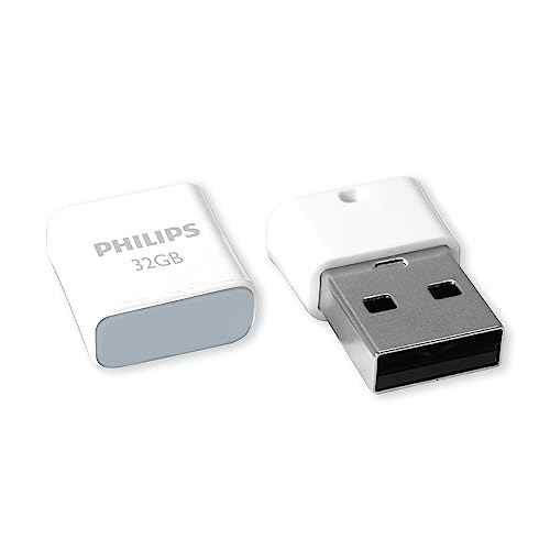 Philips Pico Edition High Speed 2.0 USB-Flash-Laufwerk 32 GB Ultra Small für PC, Laptop, Computer, Smart TV, Car Audio and More Lesegeschwindigkeit bis zu 23 MB/s von Philips