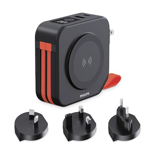 Philips Powerbank 10000mAh mit Reiseadapter von Philips