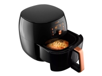 Philips Premium HD9867/90 Airfryer XXL, Heißluftfritteuse, 1,4 kg, China, Einzelbild, Schwarz, Kupfer, Tasten, Drehregler von Philips