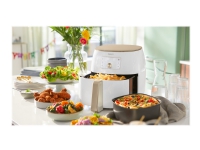 Philips Premium HD9870/20 Airfryer XXL, Heißluftfritteuse, 1,4 kg, China, Einzelbild, Champagner, Weiß, Tasten, Drehregler von Philips