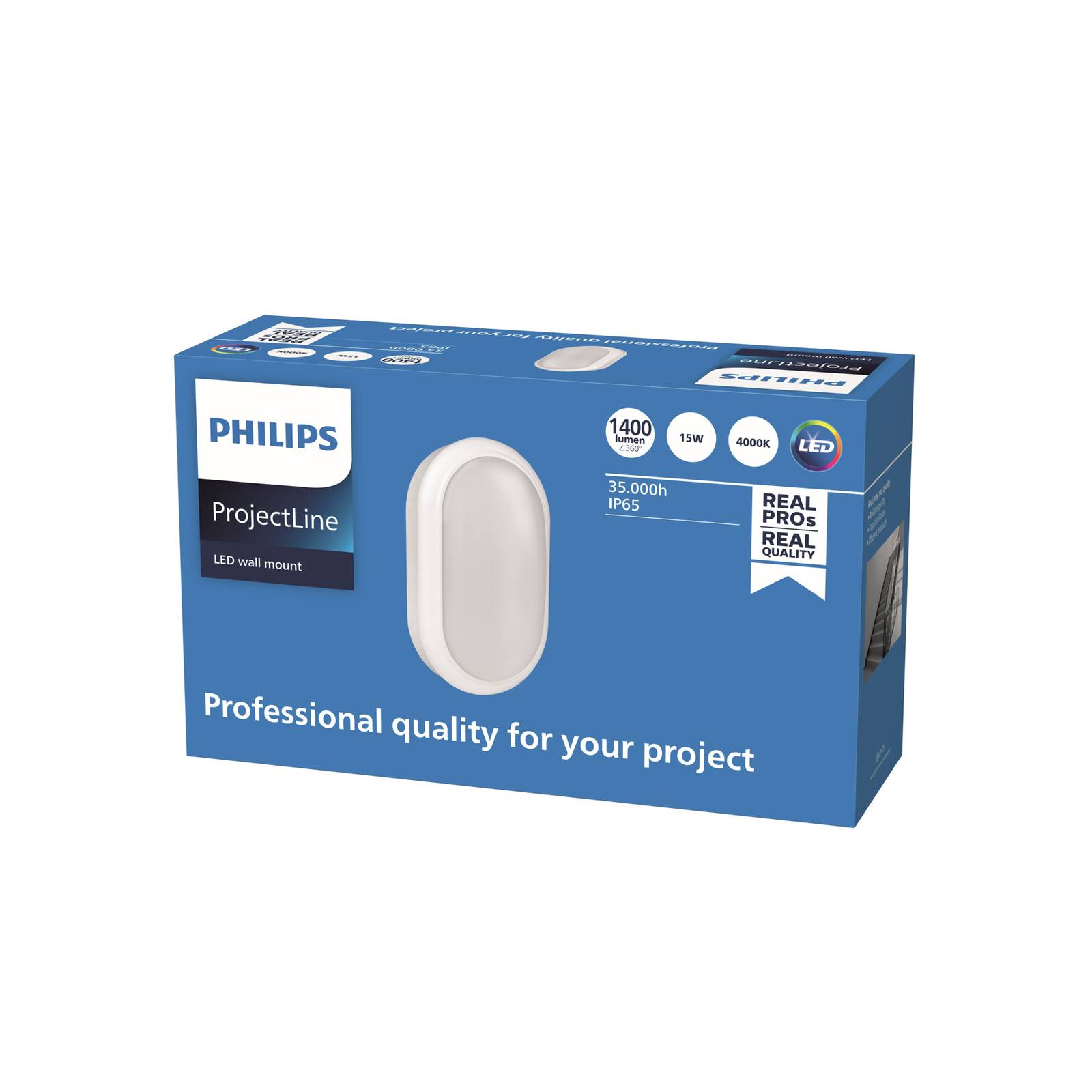 Philips ProjectLine LED-Wandleuchte, oval, 4.000K von Philips