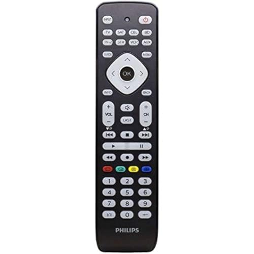 Philips Remote Control 8 in 1 (TV, Perfect Replacement, SRP2018_10 (Perfect Replacement SRP2018/10, Cable, DVD/Blu-ray, DVR, SAT, TV, VCR, IR Wireless, Press Buttons,) von Philips