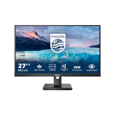 Philips S-Line 273S1 68,6cm (27") FHD IPS Monitor 16:9 HDMI/DP/USB-C PD65W 75Hz von Philips