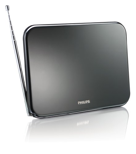Philips SDV6224 Aktive DVB-T Flach Zimmerantenne (40dB) von Philips