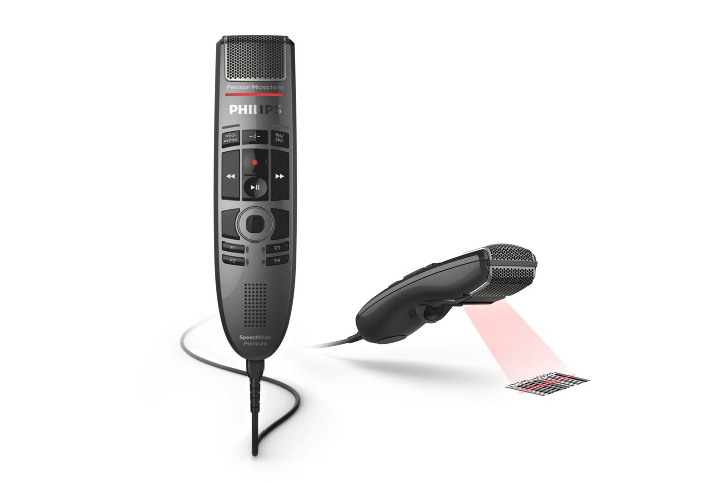 Philips SMP3800 SpeechMike Premium Touch Diktiermikrofon Digitales Diktiergerät (Studioqualität, Bewegungssensor, Druktasten, Barcode-Scanner) von Philips
