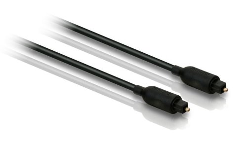 Philips SWA2302W/10 Glasfaser-Audiokabel - 1,5 m - Flexibler PVC-Mantel - Schwarz von Philips