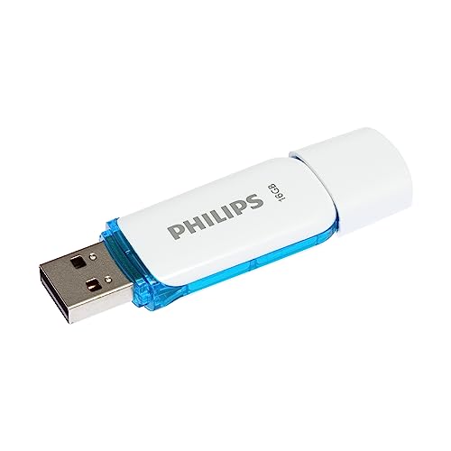 Philips Snow Edition 2.0 USB-Flash-Laufwerk USB-Stick 16GB für PC, Laptop, Computer Data Storage, Lesegeschwindigkeit bis zu 21 MB/s von Philips