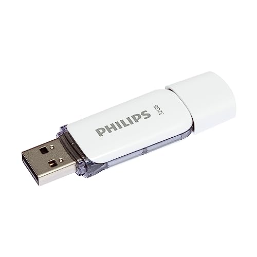 Philips Snow Edition 2.0 USB-Flash-Laufwerk USB-Stick 32GB für PC, Laptop, Computer Data Storage, Lesegeschwindigkeit bis zu 23 MB/s von Philips