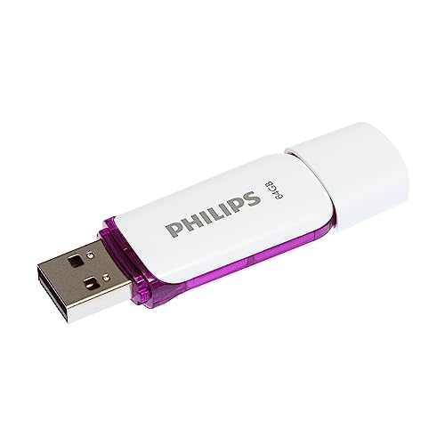 Philips Snow Edition 2.0 USB-Flash-Laufwerk USB-Stick 64GB für PC, Laptop, Computer Data Storage, Lesegeschwindigkeit bis zu 25 MB/s von Philips