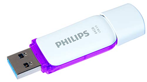 Philips Snow Edition Super Speed 3.0 USB-Flash-Laufwerk USB-Stick 64 GB für PC, Laptop, Computer Data Storage, Lesegeschwindigkeit bis zu 100 MB/s von Philips