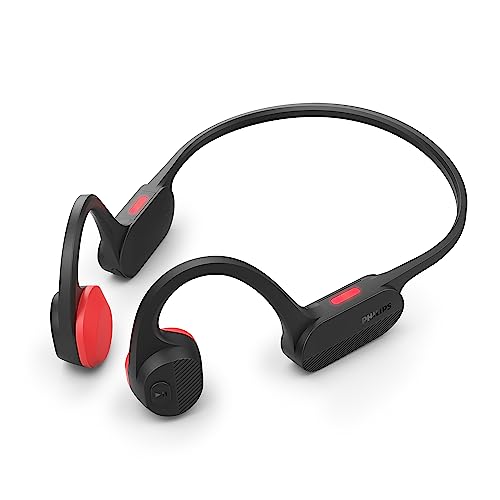 Philips TAA5608BK/00 Kabelloser Open-Ear-Sportkopfhörer|Knochenleitung|Bluetooth LE Audio & LC3|IPX5 wasserbeständig|6 Stunden Wiedergabe|LED-Sicherheitsleuchten|Mikrofon|Tasche|USB-C-Kabel|Schwarz von Philips