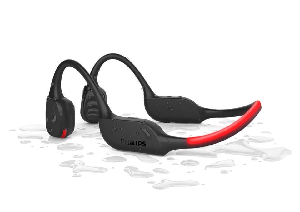 Philips - TAA7607BK/00 Knochenleitungs Bluetooth Wireless Sportkopfhörer - Wasserdicht IP66 - Schwarz Philips - TAA7607BK/00 Knochenleitungs Bluetooth Wireless Sportkopfhörer - Wasserdicht IP66 - Schwarz von Philips
