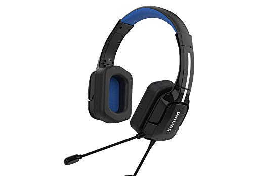 Philips TAGH301/00 - Lightweight Over-Ear Gaming-Headset mit einstellbarem Kopfband und dynamischem, klaren Sound, schwarz von Philips
