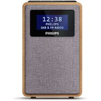 Philips TAR5005/10 Radio DAB+ Radio mit Wecker braun/grau von Philips