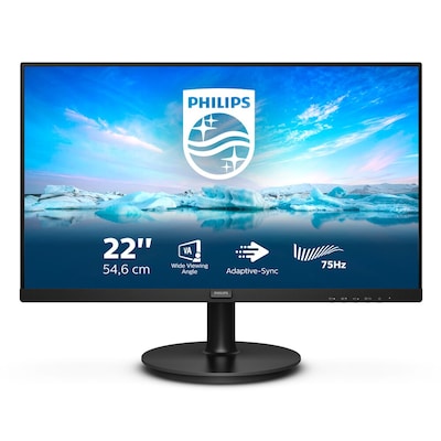 Philips V-Line 222V8LA 55,9cm (22") FHD VA Monitor HMDI/DP/VGA 4 ms 75Hz von Philips