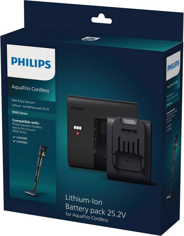 Philips XV1797/01 Staubsauger-Akku, Wechselakku + Schnellladestation für AquaTrio, 25,2 V von Philips