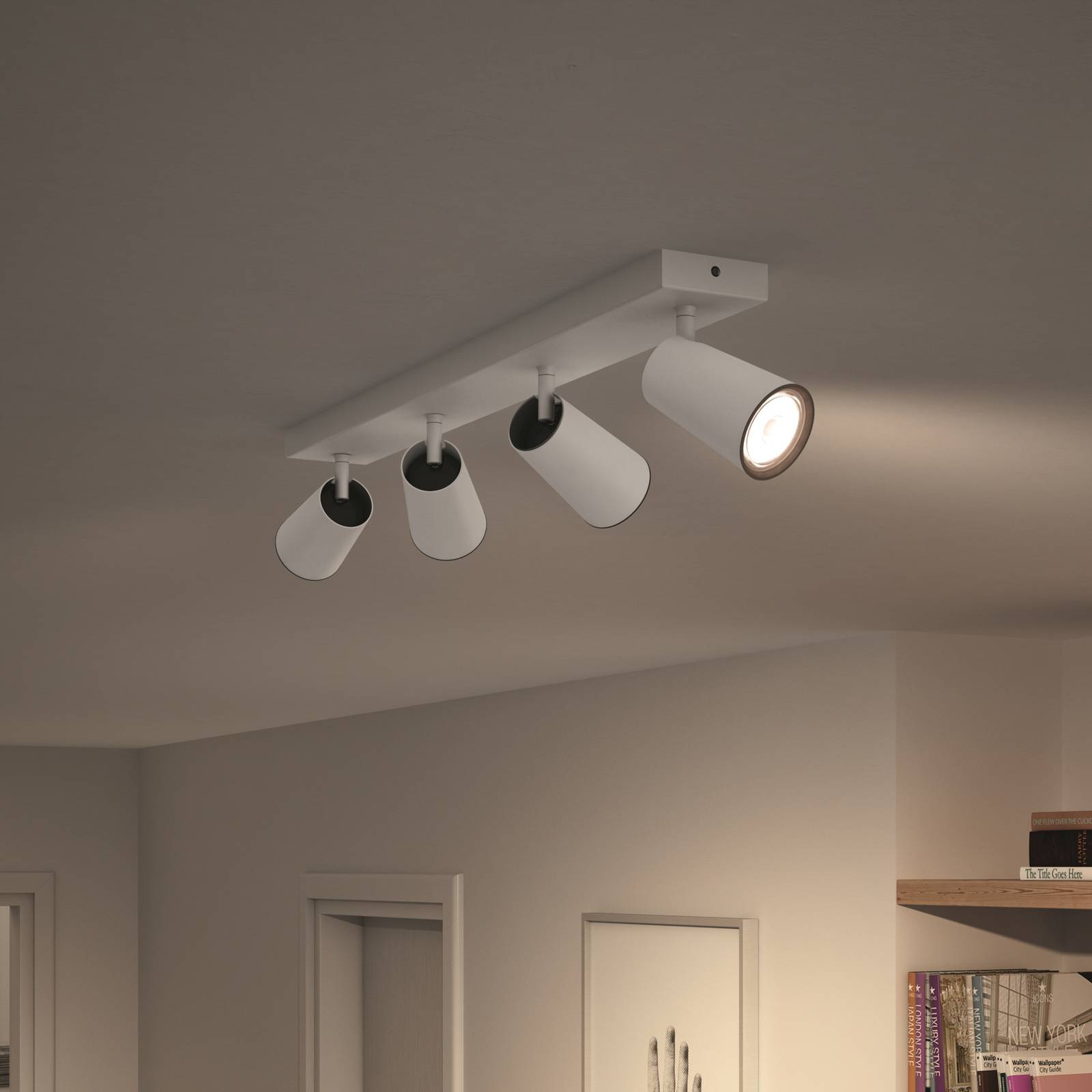 Philips myLiving Paisley Spot GU10 4-flammig weiß Philips myLiving Paisley Spot GU10 4-flammig weiß von Philips