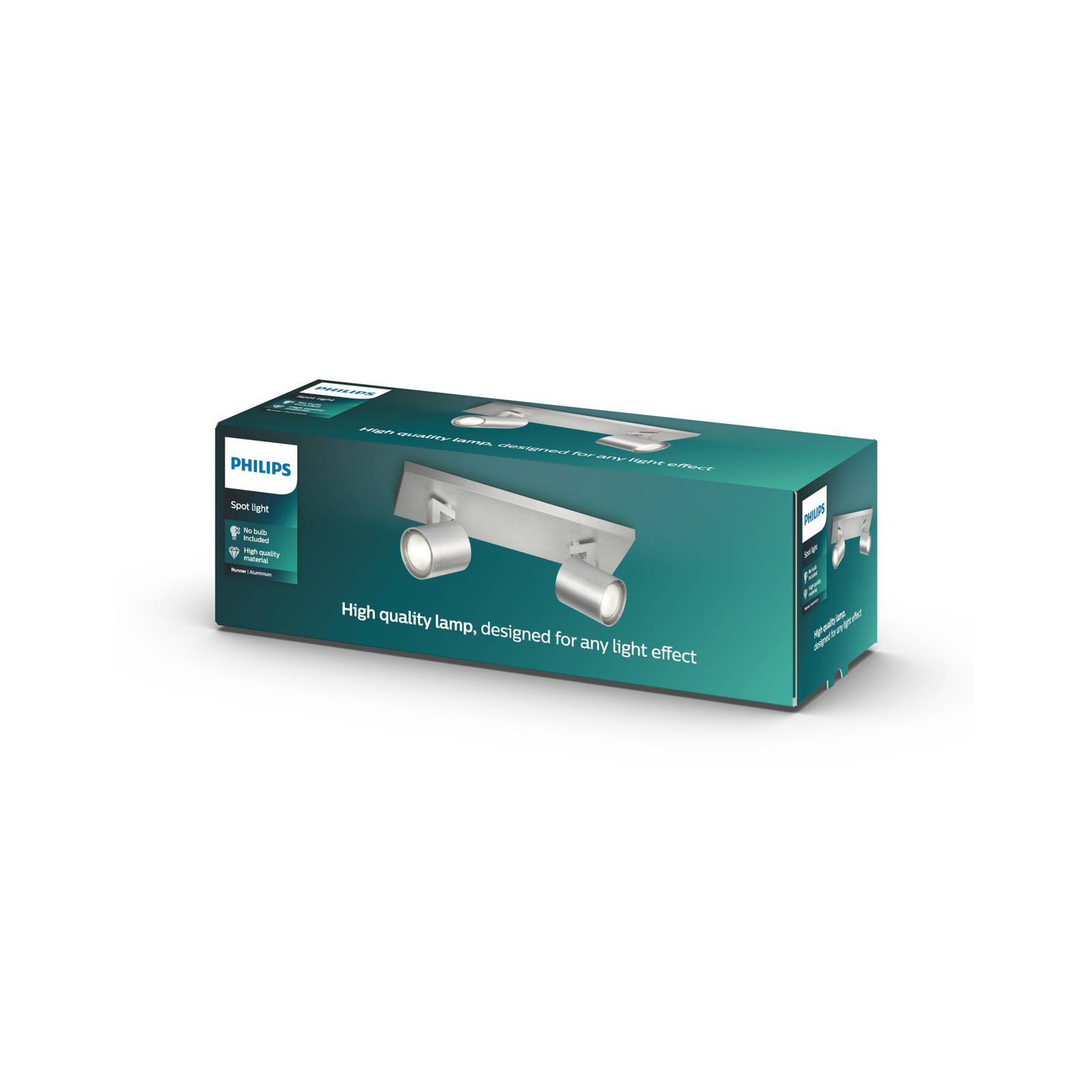 Philips myLiving Runner Deckenspot GU10 2-flg alu Philips myLiving Runner Deckenspot GU10 2-flg alu von Philips