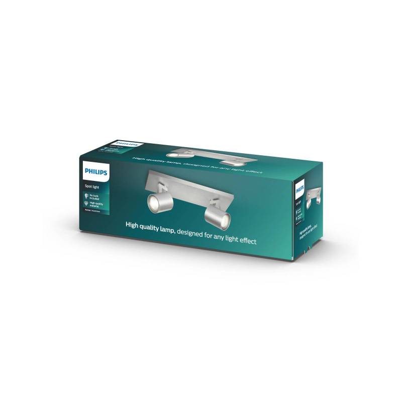 Philips myLiving Runner Deckenspot GU10 2-flg alu von Philips