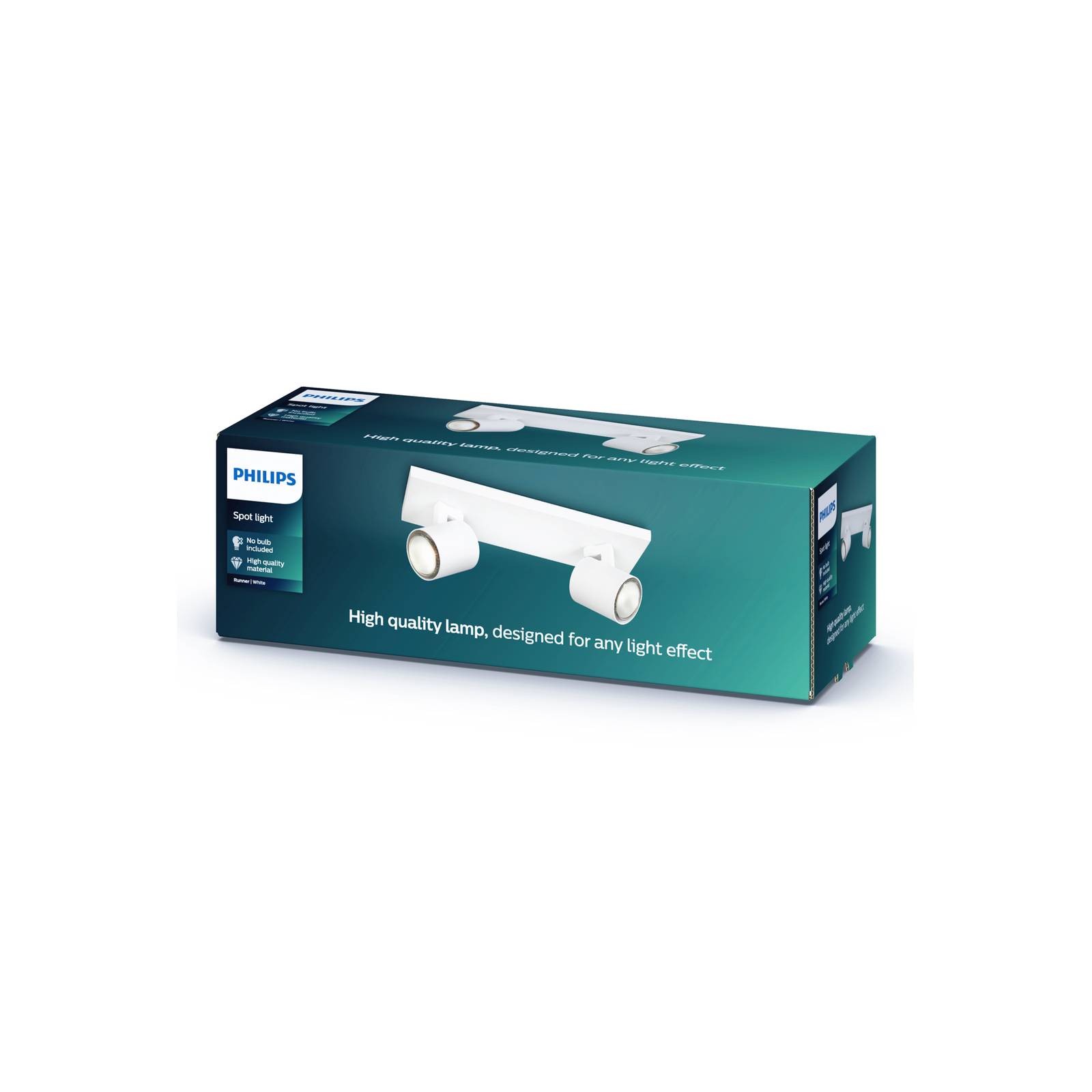 Philips myLiving Runner Deckenspot GU10 2-flg weiß Philips myLiving Runner Deckenspot GU10 2-flg weiß von Philips