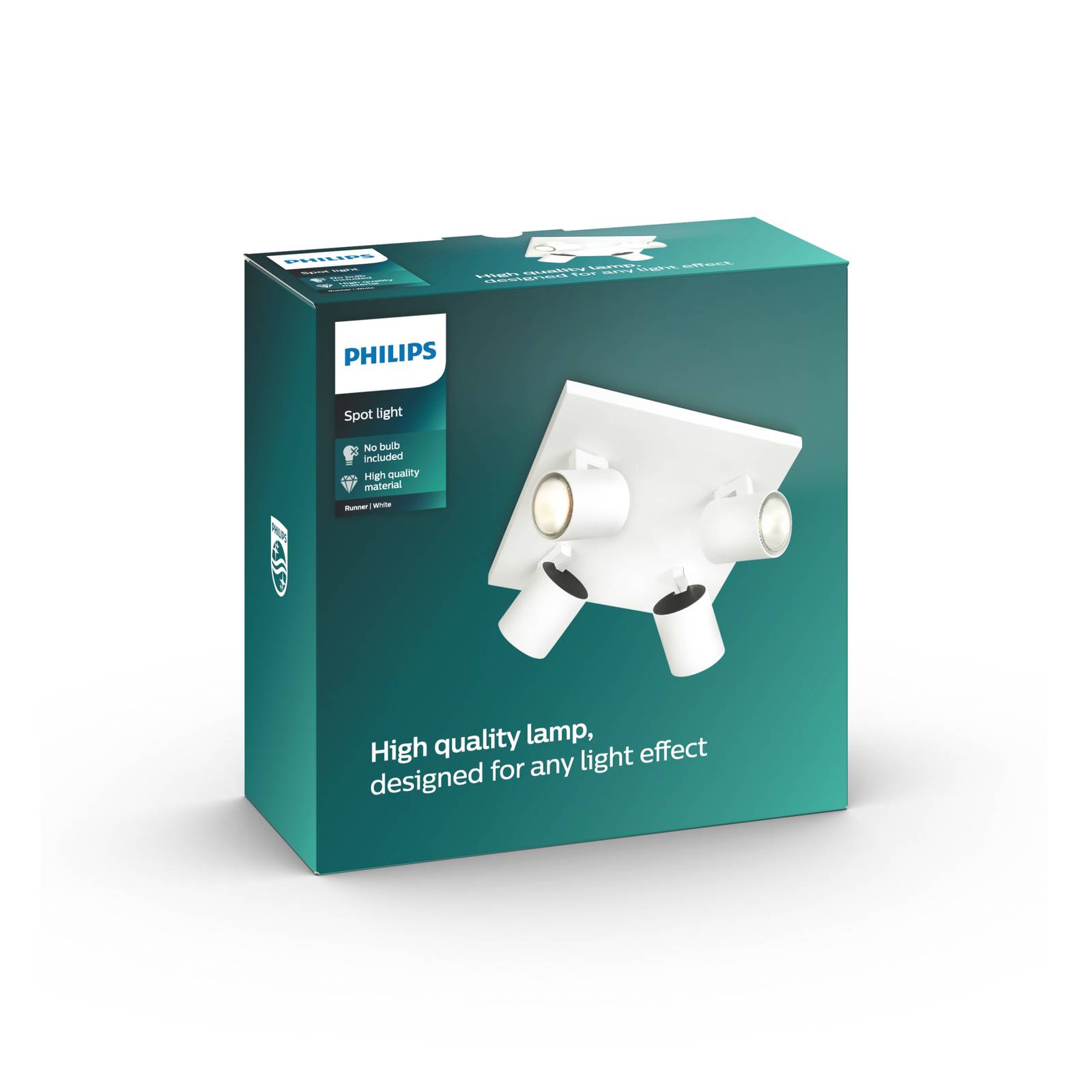 Philips myLiving Runner Deckenspot GU10 4-flg weiß Philips myLiving Runner Deckenspot GU10 4-flg weiß von Philips