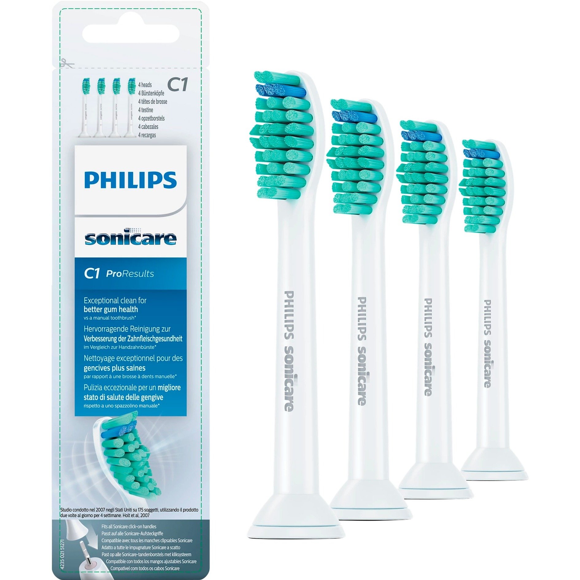 Sonicare HX6014/07 ProResults 4er, Aufsteckbürste Sonicare HX6014/07 ProResults 4er, Aufsteckbürste von Philips