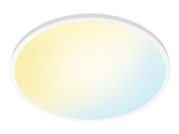 WiZ Superslim Deckenleuchte 22W, Intelligente Deckenbeleuchtung, Wi-Fi/Bluetooth, Weiß, LED, Nicht austauschbare(s) Leuchtmittel, 2700 K von Philips