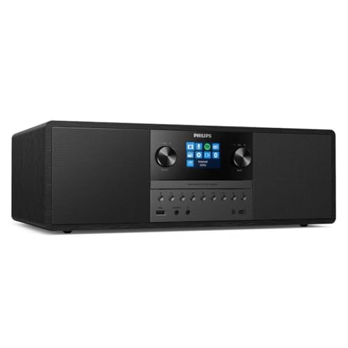 Philips Mikro-Musiksystem TAM6805 50W All-in-One mit Internetradio, Bluetooth, Spotify Connect, USB, CD-Player, DAB+, FM, Bassreflex-Lautsprecher – Kompaktes Audiosystem für Zuhause, Büro oder Küche Philips Mikro-Musiksystem TAM6805 50W All-in-One mit Internetradio, Bluetooth, Spotify Connect, USB, CD-Player, DAB+, FM, Bassreflex-Lautsprecher – Kompaktes Audiosystem für Zuhause, Büro oder Küche von Phillips