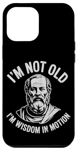 Funny Philosphy Teachers Im Not Old Im a wisdom In Motion Hülle für iPhone 12 Pro Max von Philosophy Lover Vintage