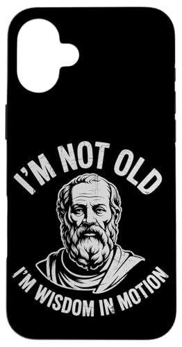 Funny Philosphy Teachers Im Not Old Im a wisdom In Motion Hülle für iPhone 16 Plus von Philosophy Lover Vintage