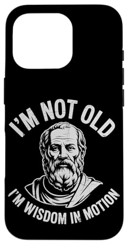 Funny Philosphy Teachers Im Not Old Im a wisdom In Motion Hülle für iPhone 16 Pro von Philosophy Lover Vintage