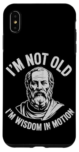 Funny Philosphy Teachers Im Not Old Im a wisdom In Motion Hülle für iPhone XS Max von Philosophy Lover Vintage