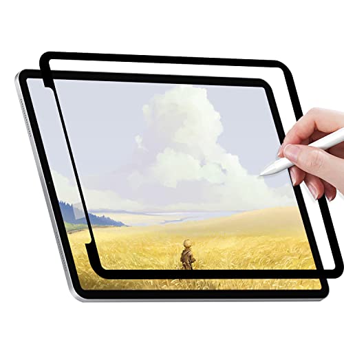 (2er-Pack) Papier folie Schutz Abwaschbarer,Paperfilm iPad Pro 11" & iPad Air Displayschutz - wie eine Papieroberfläche, abnehmbar, blasenfreie Installation in einer Sekunde von Phimoos