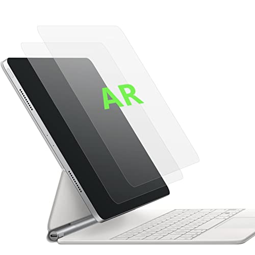 2PCS AR Displayschutz für iPad Pro 12,9"(Modell 2022/2021/2020/2019/2018), Displayschutz ipad pro 12.9 - Antireflex - PET-Material mit AR-Beschichtung, klarer und glatter als der Originalbildschirm. von Phimoos