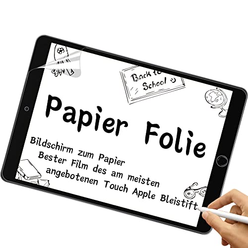 2PCS Paper Schutzfolie,Papier Matte Schutzfolie für iPad 9/8/7(2022-2019) 10,2 Zoll/iPad Air3 Pro 2019 10.5inch,Feel Like Paper Schutzfolie PET Screen Protector für Displayfolie Schreiben von Phimoos