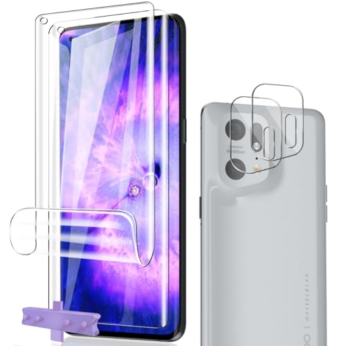 Phlleyaa Schutzfolie für Oppo Find X5 Pro Weich TPU Folie Displayschutz 2 Stück mit 2 Stück Oppo Find X5 Pro Panzer Schutz Glas Kameraschutz,Einfache Montage Bläschenfrei Anti- Kratzer von Phlleyaa