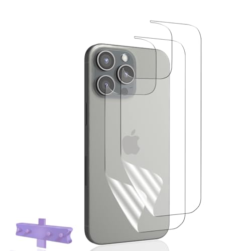 Phlleyaa Schutzfolie für iPhone 15 Pro Max Rückenschutzfolie TPU Folie 2 Stück,Hohe Transparenz Weiches TPU/Bläschenfrei/Anti- Kratzer/Panzerfolie für iPhone 15 Pro Max Phlleyaa Schutzfolie für iPhone 15 Pro Max Rückenschutzfolie TPU Folie 2 Stück,Hohe Transparenz Weiches TPU/Bläschenfrei/Anti- Kratzer/Panzerfolie für iPhone 15 Pro Max von Phlleyaa