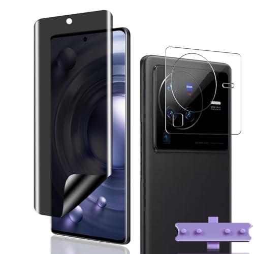 Phlleyaa Sichtschutz Schutzfolie für VIVO X80 Pro,Weich TPU Displayschutz 1 Stück mit 1 Stück Panzer Schutz Glas Kameraschutz,Einfache Montage Anti Spy für Panzerglas für VIVO X80 Pro Phlleyaa Sichtschutz Schutzfolie für VIVO X80 Pro,Weich TPU Displayschutz 1 Stück mit 1 Stück Panzer Schutz Glas Kameraschutz,Einfache Montage Anti Spy für Panzerglas für VIVO X80 Pro von Phlleyaa