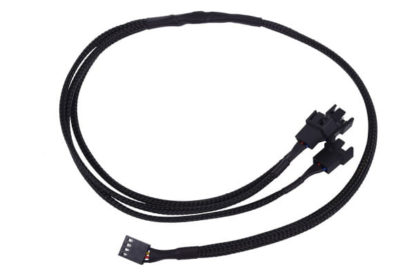 LK Phobya Y-Kabel 4Pin PWM auf 3x 4Pin PWM - Schwarz 60cm EOL von Phobya