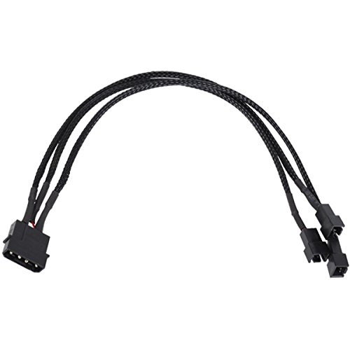 Phobya Adapter 4Pin Molex auf 3Pin 5V/7V/12V 30cm - Schwarz Kabel Lüfterkabel und Adapter Phobya Adapter 4Pin Molex auf 3Pin 5V/7V/12V 30cm - Schwarz Kabel Lüfterkabel und Adapter von Phobya