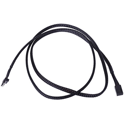 Phobya Verlängerung 3Pin Molex Ultra lang 90cm - Schwarz Kabel Lüfterkabel und Adapter von Phobya
