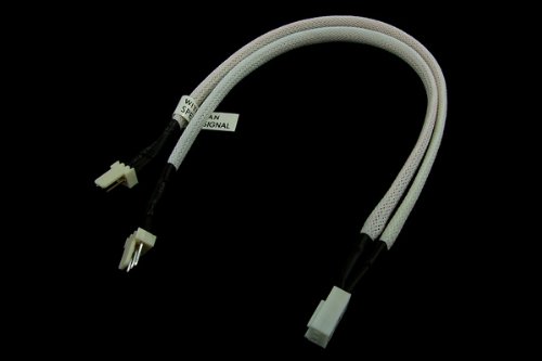 Phobya Y-Kabel 3Pin Molex auf 2X 3Pin Molex 30cm - UV Weiß Kabel Lüfterkabel und Adapter Phobya Y-Kabel 3Pin Molex auf 2X 3Pin Molex 30cm - UV Weiß Kabel Lüfterkabel und Adapter von Phobya